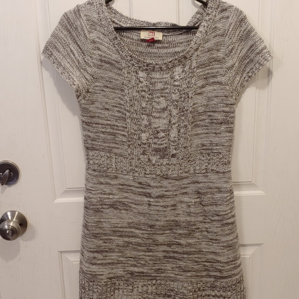 Lei long gray sweater dress size large